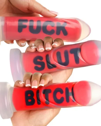 Master Series Explicit Text Silicone Dildo