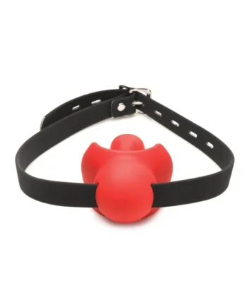 Master Series Gag Order Extreme Silicone Ball Gag - Red/Black