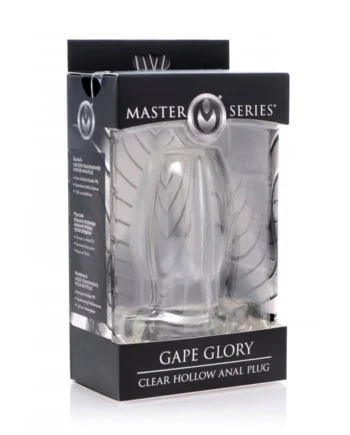 MASTER SERIES GAPE GLORY CLEAR HOLLOW ANAL PLUG