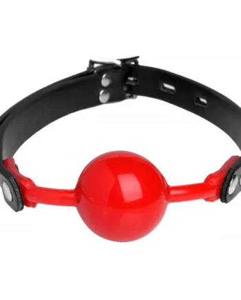 MASTER SERIES HUSH RED SILICONE BALL GAG