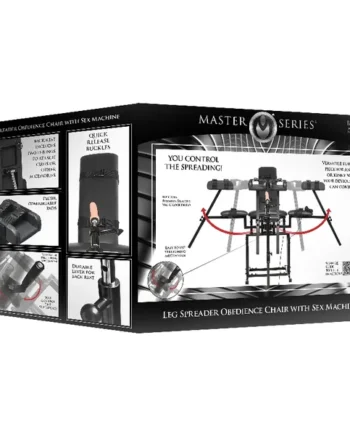 Master Series Leg Spreader Obedience Chair With Sex Machine