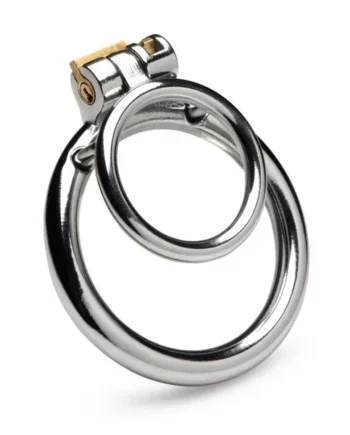 Master Series Locked Cock Stainless Steel Locking Cock and Ball Ring