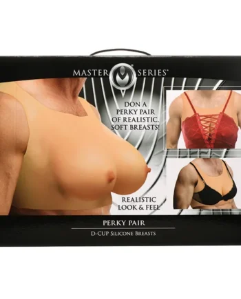 Master Series Perky Pair D-Cup Silicone Breasts