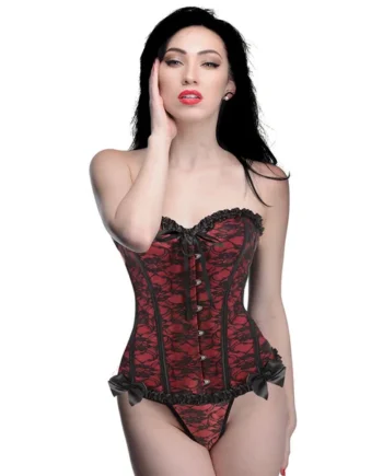 Master Series Scarlet Seduction Red Corset & Thong