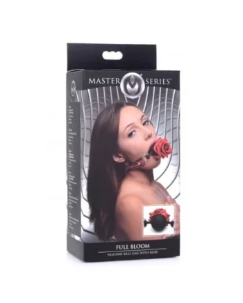 Master Series Silicone Ball Gag With Rose