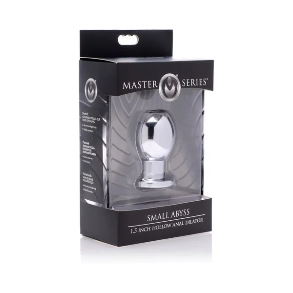 Master Series Small Abyss Steel Hollow Anal Plug