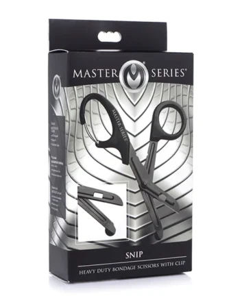 Master Series Snip Heavy Duty Bondage Scissors W-clip - Black