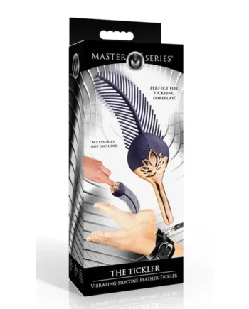 Master Series The Tickler Vibrating Rechargeable Silicone Feather Tickler