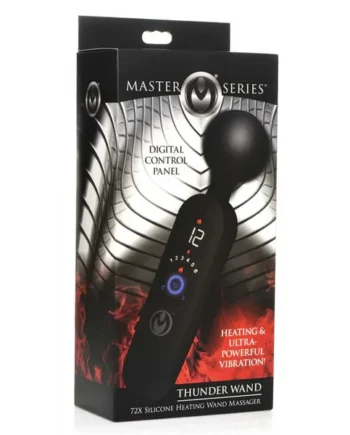 Master Series Thunder Wand 72X Silicone Heating Wand Massager