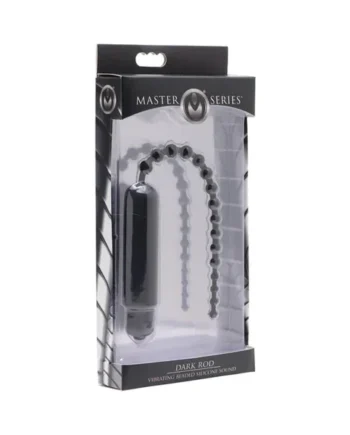 Masters Dark Rod Vibrating Beaded Silicone Sound
