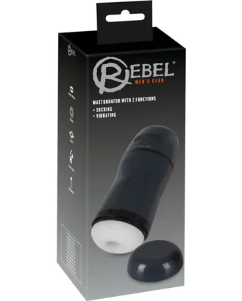 Masturbator 2 Functions Sucking & Vibrating by Rebel Men's Gear
