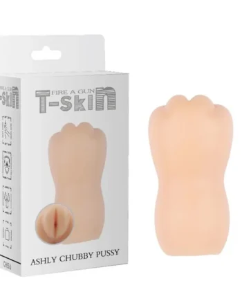 Masturbator Ashly Chubby Vagina T-Skin 13.3 cm Flesh