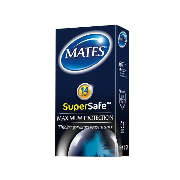 Mates Super Safe Condoms 14 Pack