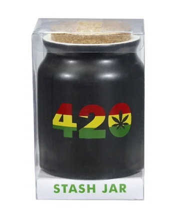 MATTE BLACK 420 STASH JAR