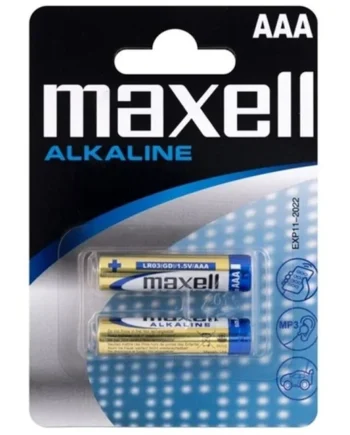 MAXELL - ALKALINE BATTERY AAA LR03 BLISTER * 2