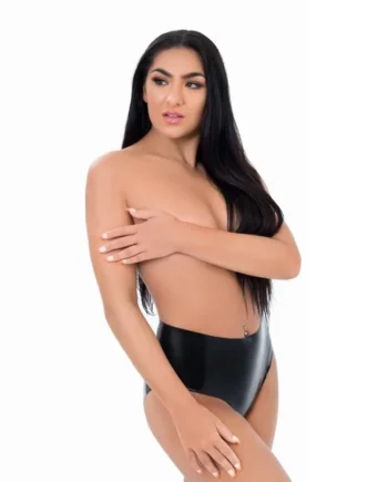 Me You Us Latex Crotchless Panties