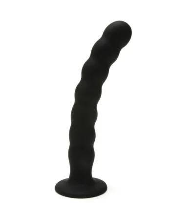 Me You Us Ripple G-Spot Pegging Dildo Black 8 Inch