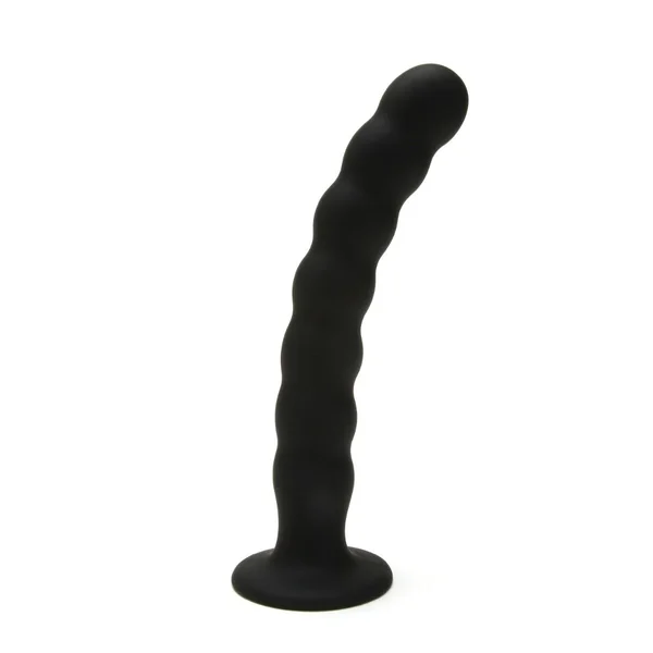 Me You Us Ripple G-Spot Pegging Dildo Black 8 Inch