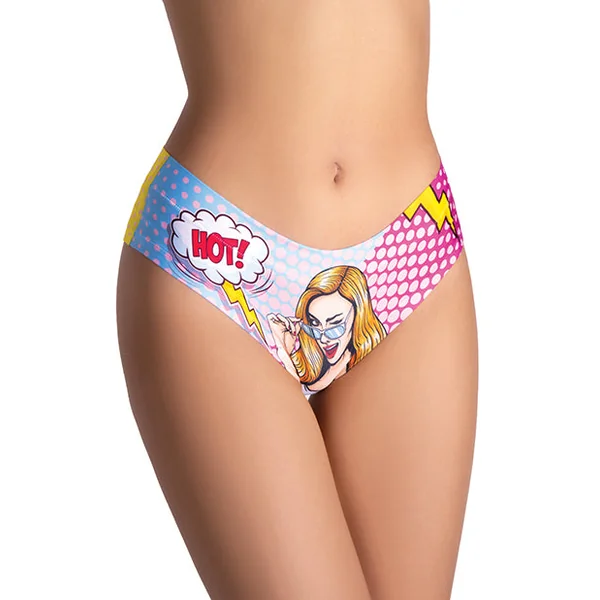 Mememe Comics Hot Girl Printed Thong