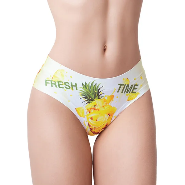 Mememe Fresh Summer Pineapple Printed Thong