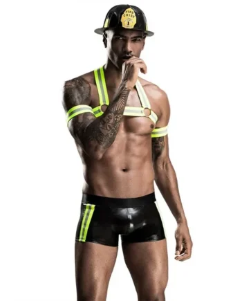 Men’s Erotic Firefighter Costume – Sexy Cosplay Uniform & Roleplay Lingerie