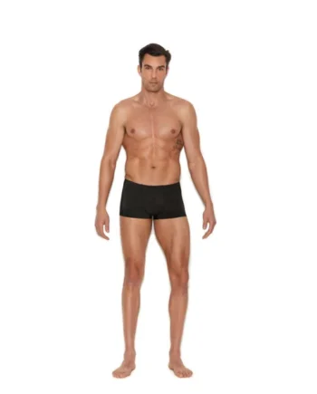 Men's Lycra Boxer Brief - Large/xlarge - Black