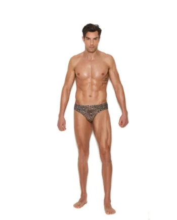 Men's Thong Back Brief - Small/medium - Animal