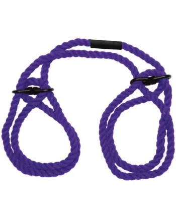 Merci Restrain 6mm Hemp Wrist or Ankle Cuffs Violet