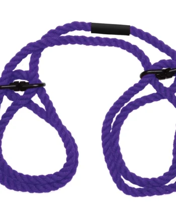 Merci - Restrain - 6mm Hemp Wrist or Ankle Cuffs - Violet