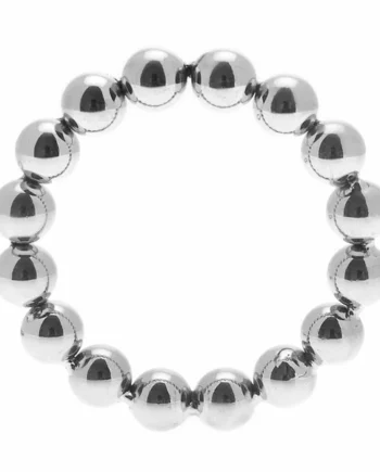 Meridian Stainless Steel Beaded Cock Ring SM