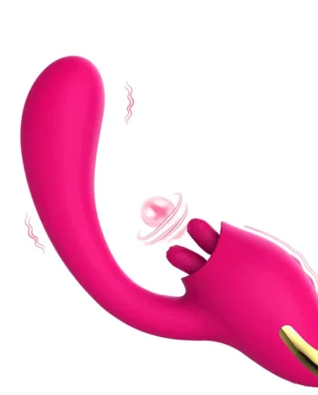 Merlot 2-in-1 Tongue-licking Dildo Vibrator
