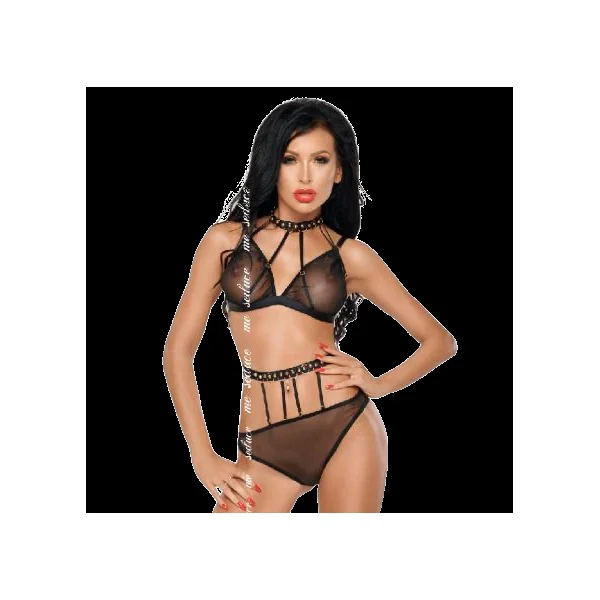 ME-SEDUCE – DOTTY SET DOS PIEZAS NEGRO S/M