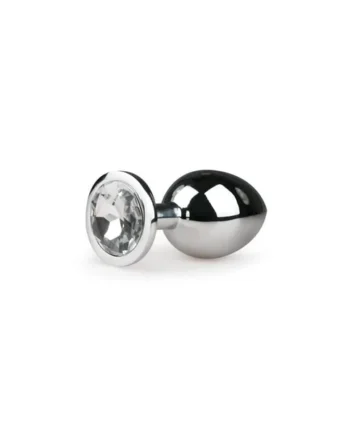Metal Butt Plug No. 2 – Silver/Clear