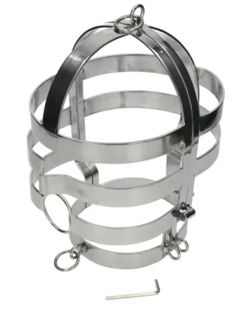 METAL HARD - MASK WITH STEEL NECKLACE