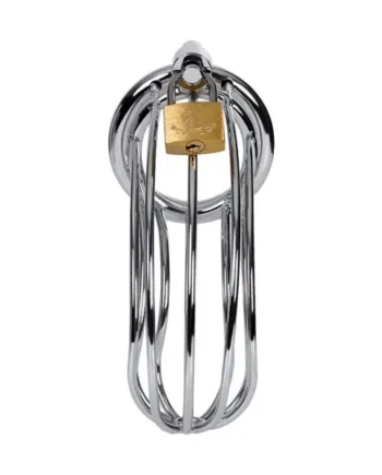 Metal Silver Birdcage Cock Cage