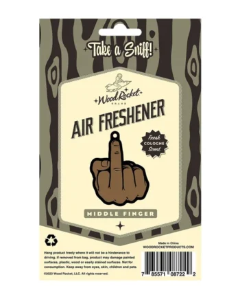 MIDDLE FINGER BROWN AIR FRESHENER (NET)