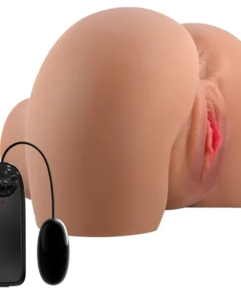 Mila Realistic Vagina and Ass Vibrator - Tan
