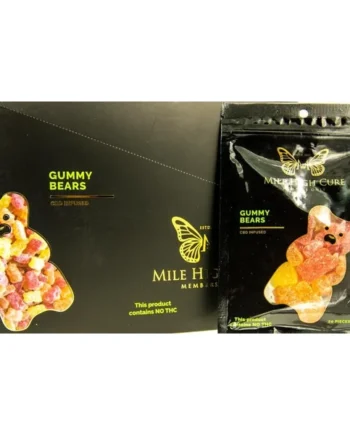 Mile High Cure Hemp Gummy Bears 1000mg 20 Count Display
