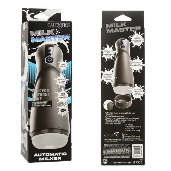 Milk Master Automatic Milker Rechargeable Vibrating Masturbation Cup