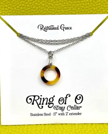 Mini Acetate Ring of O Day Collar – Tortoise