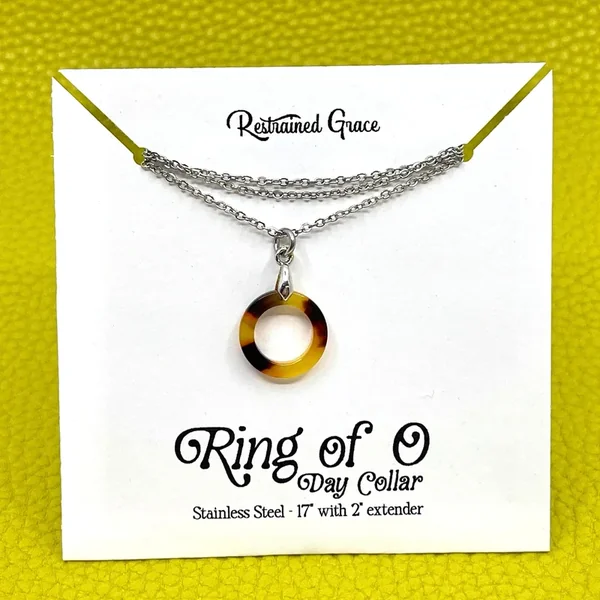 Mini Acetate Ring of O Day Collar – Tortoise