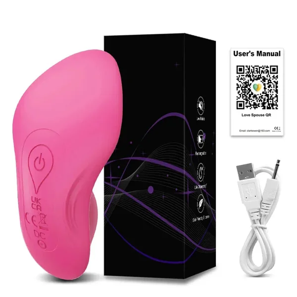 Mini Clit Vibrator for Women Wearable Panties Stimulator App Control for Couples Female Masturbator - Red