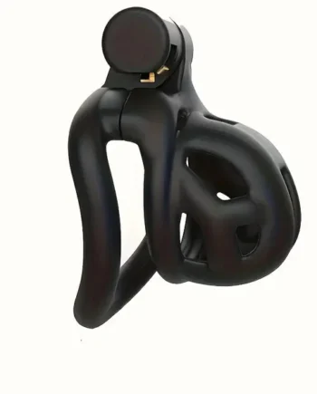 Mini Cobra Chastity Lock Black Breathable CB Chastity Device Alternative Toy