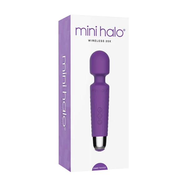 MINI HALO AMETHYST WAND RECHARGEABLE