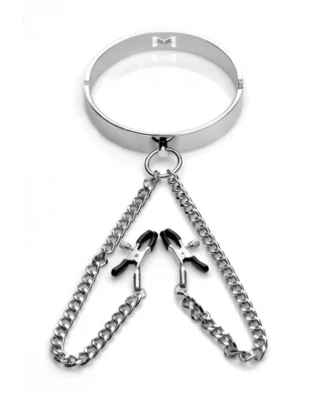 Mistress by Isabella Sinclaire Slave Collar with Nipple Clamps