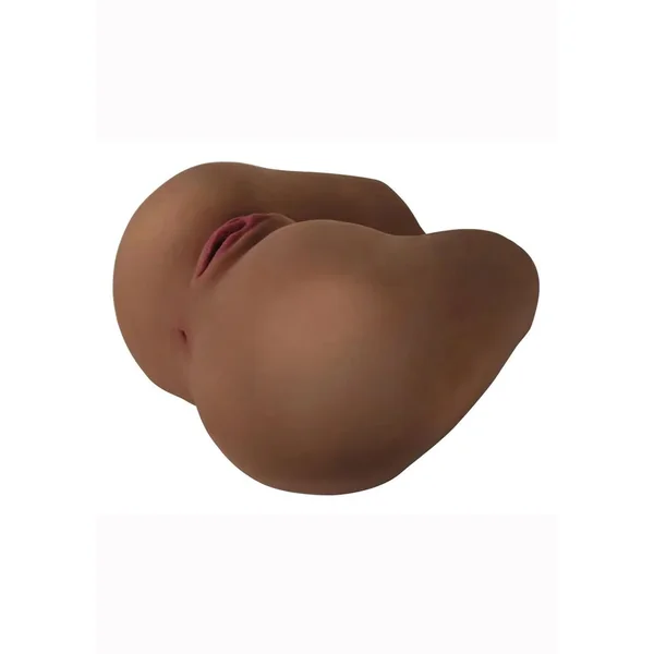 Mistress Chanel Vibrating BioSkin Missionary Stroker – Pussy and Ass – Chocolate