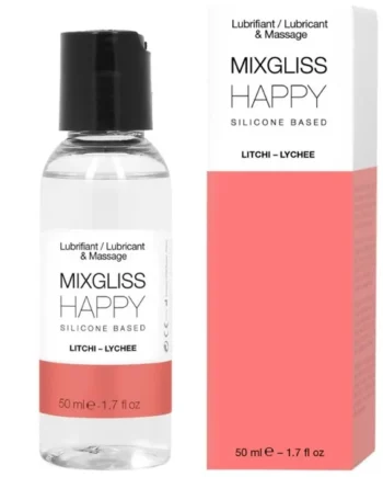 MIXGLISS - HAPPY LITCHI SILICONE LUBRICANT 50 ML