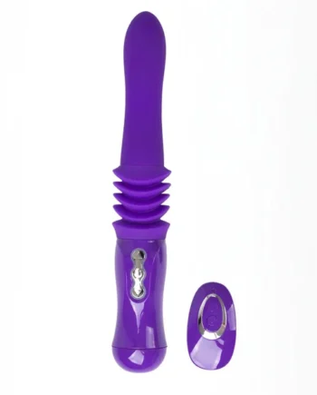 Monroe USB Rechargeable Silicone Thrusting Portable Love Machine - Purple