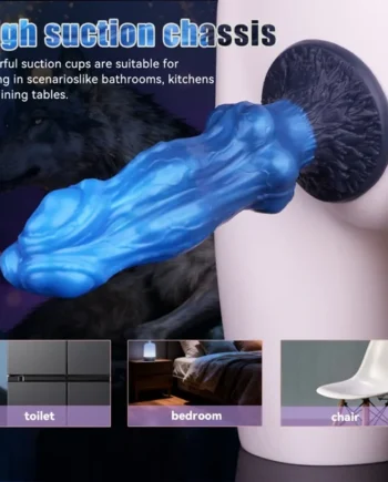 Monster Tri-Wolf Fantasy Knot Dildo - Double-Layer Silicone Vaginal Climax Toy