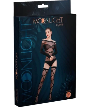 MOONLIGHT - MODEL 6 BODY & TIGHTS BLACK ONE SIZE